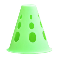Ensemble de cônes de slalom ajustables professionnels OEM pour le patinage en plein air, 20 cônes fluorescents pour l'entraînement d'agilité au patinage en ligne
