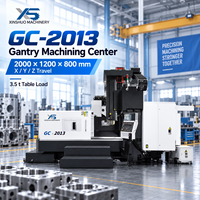 Centre d'usinage CNC à portique robuste XINSHUO, 3 axes, BT50, 24 outils ATC, positionnement 0,020 mm, fraiseuse à portique GC2013