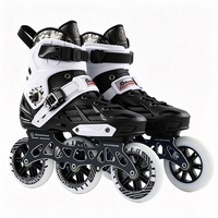 Patins à roulettes en ligne à coque rigide PP pour adultes, roues convertibles de trois à quatre roues, roulements ABEC, patins de course rapides