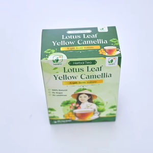 Solution d'exportation de thé botanique personnalisé : Mélange de thé aux feuilles de lotus et camélia jaune, sachets de thé séché premium de 2g, bienfaits pour la santé, du Vietnam - Product Image 1