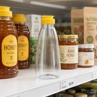 Botellas de Plástico Transparentes para Salsas, a Prueba de Fugas, de Grado Alimenticio, para Ketchup, Miel, Aderezos para Ensaladas y Mermelada