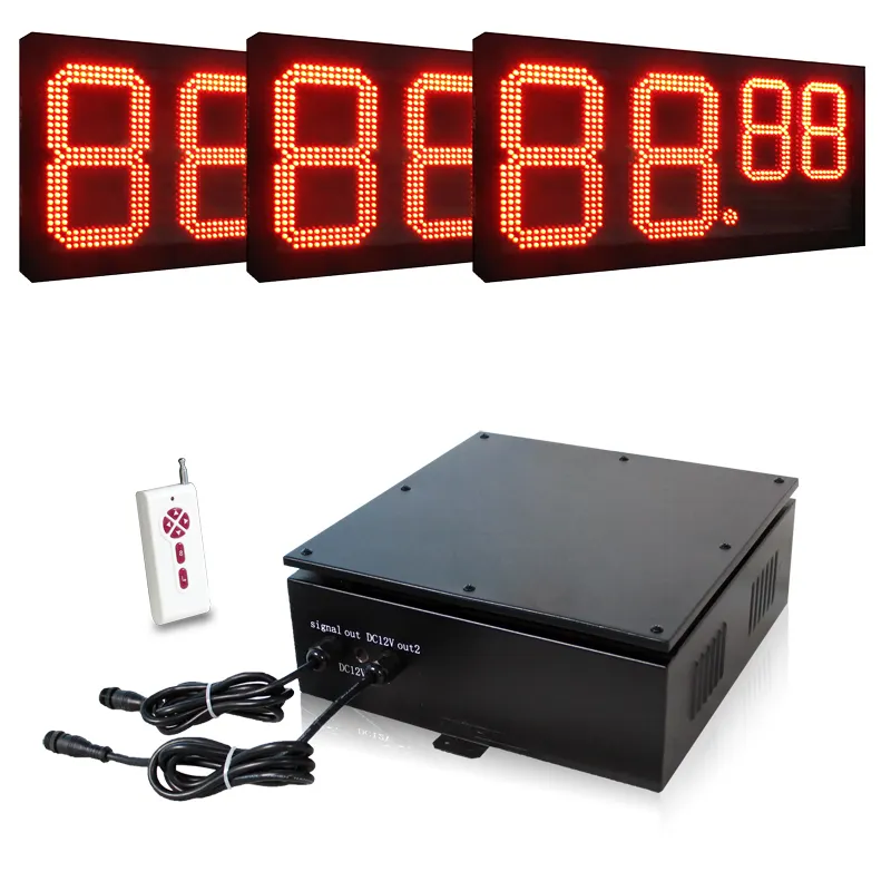 Led Gas Price Signs 7 Segment Ip65 Outdoor Use Led Gas Price Display Board