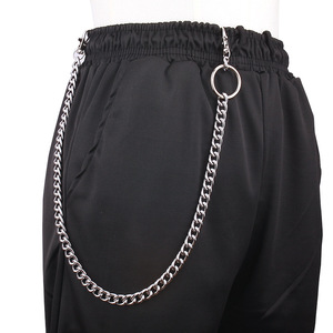 <b>Cross</b> Shape Waist <b>Chain</b> Zinc Alloy Hip Hop Halloween Fashion Body <b>Chain</b> Single Layer Trouser <b>Chain</b> With <b>Cross</b> Pendant - Product Image 2