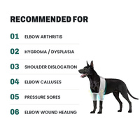 Attelle pour pattes avant de chien certifiée ISO13485, en néoprène avec sangles segmentées, pour les callosités du coude, les plaies de pression et l'arthrite