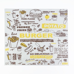 Custom Burger Kraft Grease Proof Reusable <strong>Parchment</strong> Baking Butter Sandwich Packaging Wrap Wrapping Food Safe <strong>Wax</strong> <strong>Paper</strong> - Product Image 1