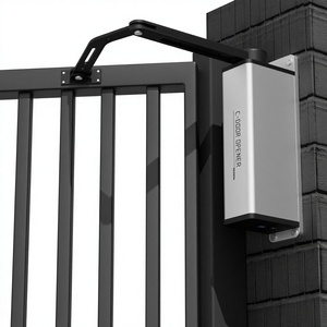Ouvre-<span class=keywords><strong>portail</strong></span> battant moderne à <span class=keywords><strong>bras</strong></span> <span class=keywords><strong>articulé</strong></span> en alliage d'aluminium, moteur CC sans balais, capacité de charge 300 kg, télécommande 433 MHz latérale - Product Image 2