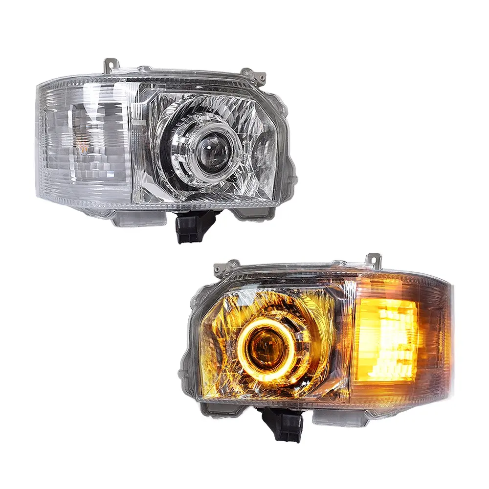 Sunlop Hiace 200 Led headlight with integrated projector lens angle eyes 4221 hi low beam super bright hiace kdh parts 2014-2018
