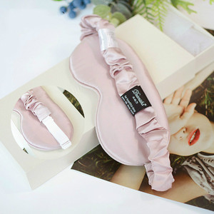 6A Set da viaggio in seta color avorio rosa blu Navy color blu Champagne <span class=keywords><strong>grigio</strong></span> 100% <span class=keywords><strong>federa</strong></span> in seta con maschera per dormire in seta elastici per capelli - Product Image 6