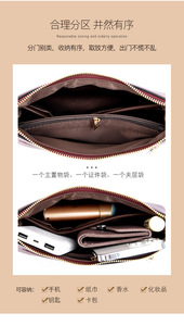 Sac à bandoulière de luxe pour femme en cuir PU matelassé, sac à main et pochette de créateur, sac bandoulière tendance - Product Image 5