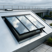 Fabricant HUACAI fournit des lucarnes en aluminium à économie d'énergie, étanches, pour la rénovation de bureaux commerciaux et de vérandas.