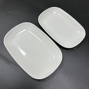 Melamine Dinnerware Sets Luxury Dinner Sets <strong>Rectangular</strong> <strong>Plates</strong> White <strong>Serving</strong> <strong>Plates</strong> - Product Image 3