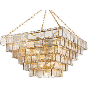 Regal 29 Lumières <span class=keywords><strong>Vintage</strong></span> Feuille D'or Lustre En Verre Carré Plafonnier <span class=keywords><strong>Suspension</strong></span> pour Intérieur Maison Villa Décor <span class=keywords><strong>Suspension</strong></span> - Product Image 1