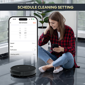 Lumicybro Aspirateur robot 3-en-1 avec aspiration 5000Pa, fonction serpillière, vidage automatique des débris, batterie auto-rechargeable, contrôle WiFi/application, navigation LDS R - Product Image 6