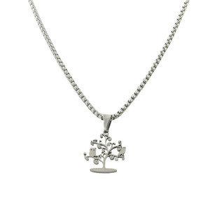 Money Tree Pendant Zinc Alloy Necklace With Owl And Bird Design Retro Style Daily Wear Jewelry 120227 - Product Image 3
