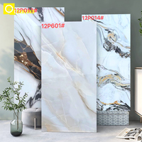 Carrelage de sol de luxe 600x1200 en porcelaine polie pour la décoration de villas et d'hôtels (vente en gros)