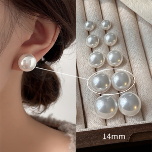 <span class=keywords><strong>Orecchini</strong></span> a Lobo in Argento Sterling con Perla Grande per Donna e Ragazza - Product Image 5
