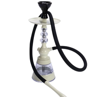 Ensemble Chicha Classique en Plastique Écologique et Durable avec Tête en Silicone, Gestion de la Chaleur, Design Français, Inclut Tuyau et Coffret Cadeau