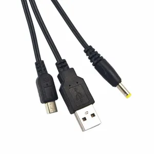 1.2m New For PSP 2 In 1 USB Charger Power Adapter Cable For PSP 2000 3000