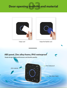 Lector y Grabador de Tarjetas <span class=keywords><strong>RFID</strong></span> de 125KHz, Lector de Tarjetas de Identificación EM con WG26/34 para Sistemas de Seguridad y Control de Acceso - Product Image 2