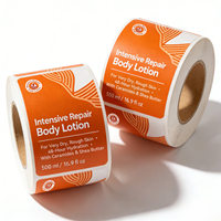 Étiquettes personnalisées imperméables, rouleaux d'impression de logo mat, autocollants adhésifs pour emballages de cosmétiques, pots et bouteilles, marque PT