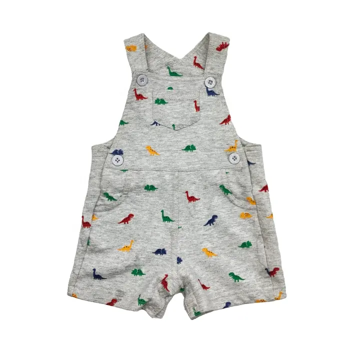 Conjunto de roupas de bebê menino 2 peças de verão, camiseta, macacão de bebê