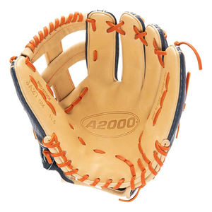Guantes deportivos de cuero de vaca Guantes de captura de béisbol personalizados de alta calidad Guante de béisbol para hombres - Product Image 3