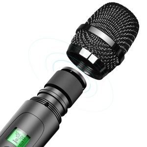 Système de microphone sans fil professionnel <span class=keywords><strong>double</strong></span> SHIDU UHF SD-U30, microphone à main pour karaoké, microphone à bobine mobile pour l'église - Product Image 4