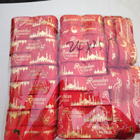 Rubans en satin dorés de 25 mm, 10 yards/lot, estampage à chaud, face unique, impression par transfert thermique, haute ténacité, décorations de mariage, bricolage