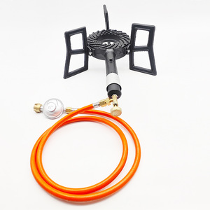 Portable Cast Iron Gas <b>Stove</b> Propane Fuel One Piece Design Outdoor Camping Use With Regulator Included - Product Image 1