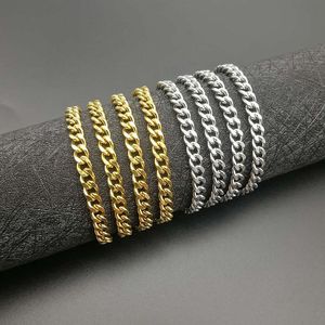 Cuban <b>Chain</b> Necklace 5mm 70cm Gold And Steel Color <b>Titanium</b> Steel Plated Fashion Jewelry Gift For Men Women - Product Image 3