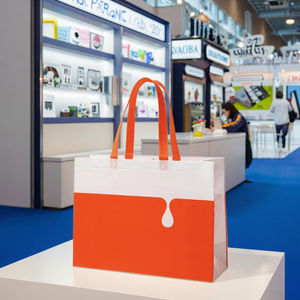 Bolsas de Compra Reutilizables Personalizadas al por Mayor, de Tela No Tejida, con Asas Impresas, para Uso en Exposiciones o Regalos - Product Image 1