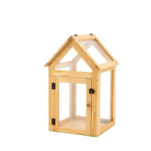 Solid Wood Insect Observation House Butterfly Incubator Habitat Cage Set Growth Box Desktop-style Minimalist Design