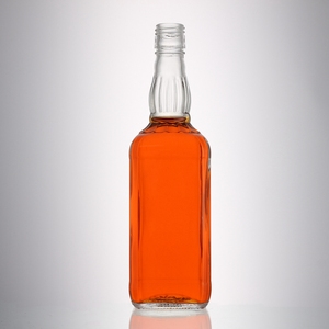En gros vide 700 ml carré clair whisky <span class=keywords><strong>alcool</strong></span> bouteilles de <span class=keywords><strong>brandy</strong></span> en verre avec couvercle à vis - Product Image 2