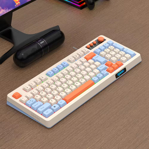 Wholesale USB Membrane 98-Key 6-Key Anti-Ghosting <b>Wired</b> Computer Game <b>Keyboard</b> with Multi-color Keycap Anti-slip Foot Bracket - Product Image 5