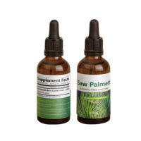 Gouttes organiques personnalisées de Palmetto de scie pour le soin des cheveux et le soutien de la prostate-Sans alcool, haute puissance, fournisseur en vrac