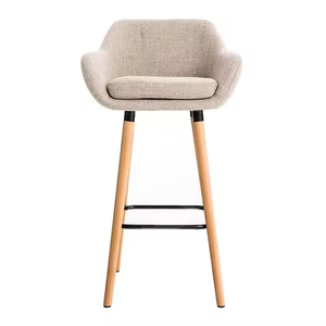 <span class=keywords><strong>Tabouret</strong></span> <span class=keywords><strong>de</strong></span> bar haut moderne en tissu, vente en gros, pour bar à domicile, salon et chambre à coucher - Product Image 1