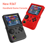 Console de jeu portable rétro R36T, système Linux, écran IPS de 3,5 pouces, lecteur vidéo de poche portable, 64 Go, 128 Go, jeux, cadeau pour enfant