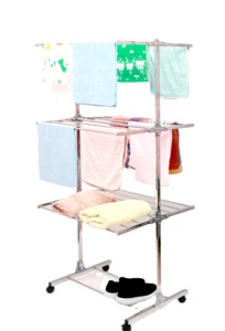 Séchoir à linge pliable à double niveau en acier inoxydable, idéal pour salle de bain et salon – Meilleures ventes à <span class=keywords><strong>prix</strong></span> réduit - Product Image 3
