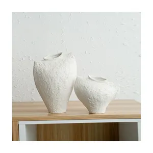 Sens haut de gamme des ornements hydroponiques créatifs en céramique antique vintage vase à fleurs de haute valeur de style ins