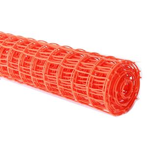 Malla de Plástico HDPE 100% Virgen Naranja para Construcción, Seguridad, Andamios, Escombros - Product Image 1