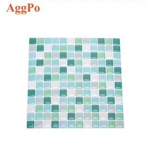 Azulejo de mosaico 3D, pegatina de papel tapiz extraíble, azulejos de pared autoadhesivos para baño y cocina, contra salpicaduras