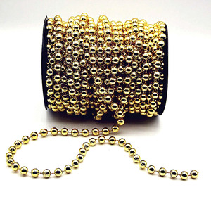 2.4 Mm Màu Sắc Tùy Chỉnh Bán Buôn Nhựa Bóng Chuỗi Bạc Bóng Chuỗi Tự Làm Đám Cưới Vàng Bạc - Product Image 2