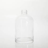Encens de parfum de maison de luxe pour diffuseur de roseaux Bouteille en verre transparente unique avec bouchon noir quantité minimale de commande 100 pièces