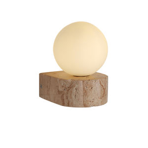 Wabi Sabiスカンジナビアの石造りのベッドサイドの壁ランプTravertine Sconceホテルの回廊の階段のレストランの寝室のためのLEDライト - Product Image 2