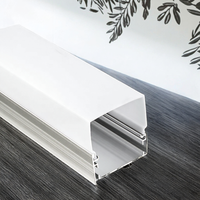 Bande lumineuse LED personnalisée Profilé d'extrusion en aluminium Monté en surface Canal LED carré en alliage d'aluminium durable