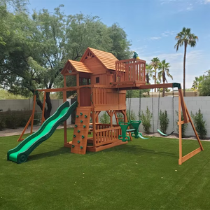 Équipements de jeux d'extérieur en gros, décorations de jardin, grands équipements de divertissement extérieurs, châteaux et toboggans en <span class=keywords><strong>bois</strong></span> - Product Image 2