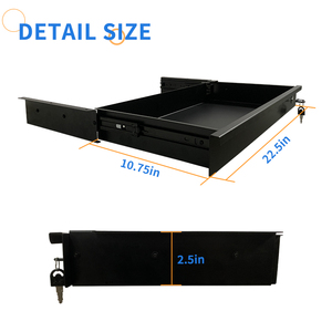 JH-Mech Under Desk Mounted Sliding Pull-Out Desk <strong>Storage</strong> Organizer for Workstation Ultra <strong>Slim</strong> Under Desk <strong>Storage</strong> <strong>Drawer</strong> - Product Image 2