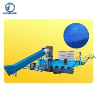 Ligne de lavage à grande vitesse de déchets plastiques recyclés usine de recyclage et de granulation de sacs tissés en pp recyclage des déchets plastiques