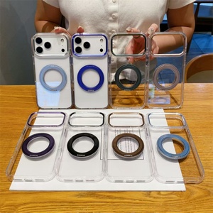 Funda Transparente Giratoria 360° de TPU y Acrílico para Teléfono Móvil, Compatible con iPhone 17 Air, 16, 15, 14, 13, 12 Pro Max, en Oferta - Product Image 1
