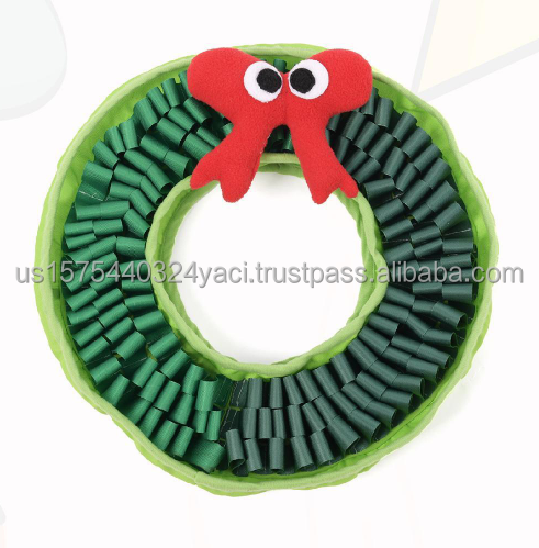 พวงหรีดคริสต์มาสแบบโบว์